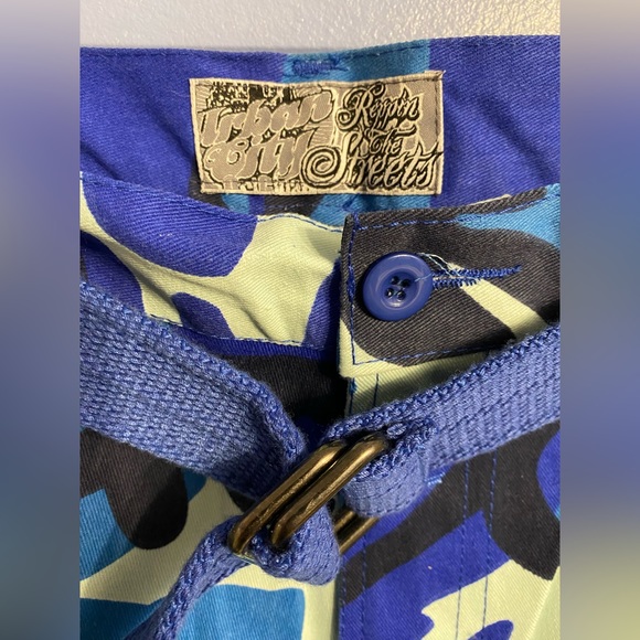 Urban City Cotton Polyester Blend Mens Cargo Shorts Size 32 Streetwear - Picture 3 of 10